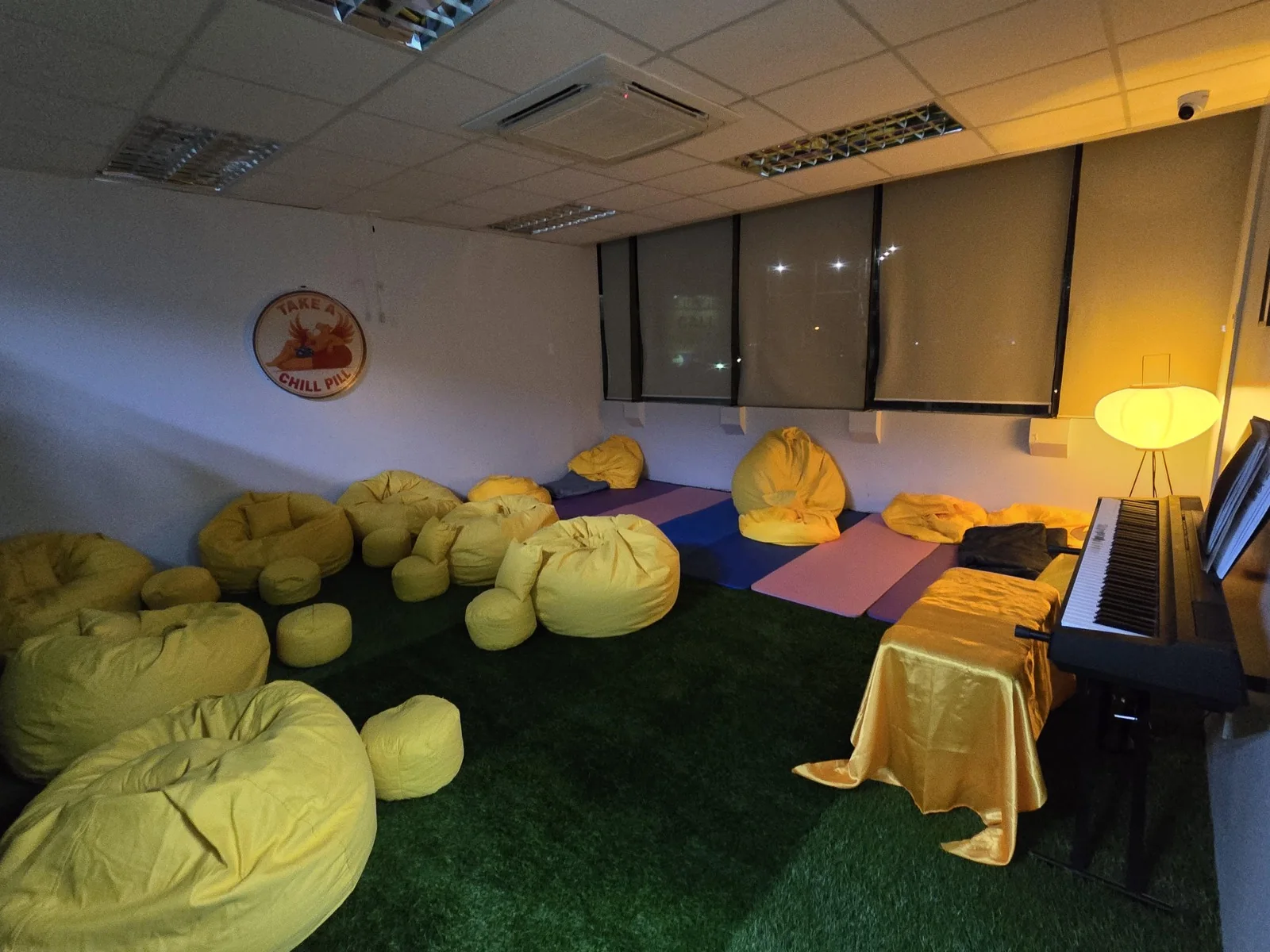 The chill room, a quieter place to take a break.